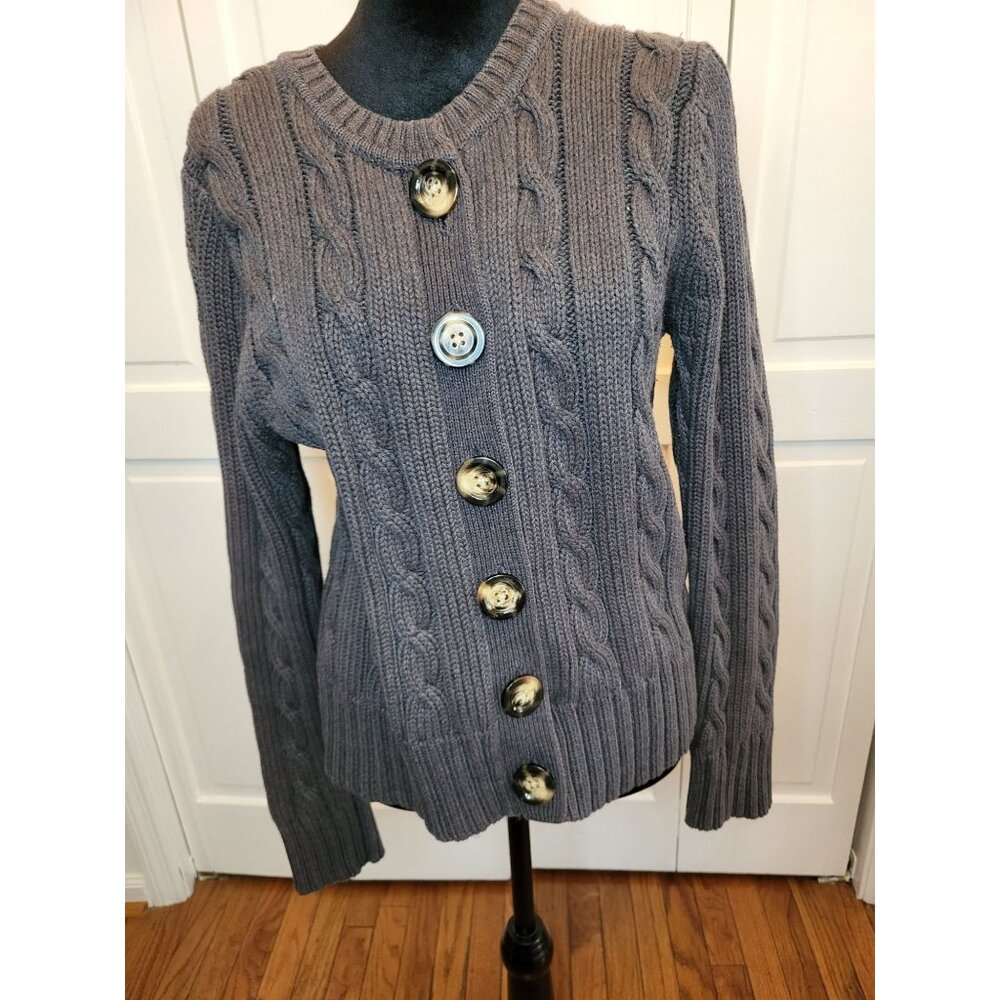 Old Navy Cable Knit Cardigan XL Old Money Fisherman Nautical Academia Preppy